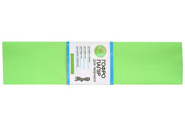 

Папір ГОФРО 1 Вересня 55% салатовий (50см*200см)