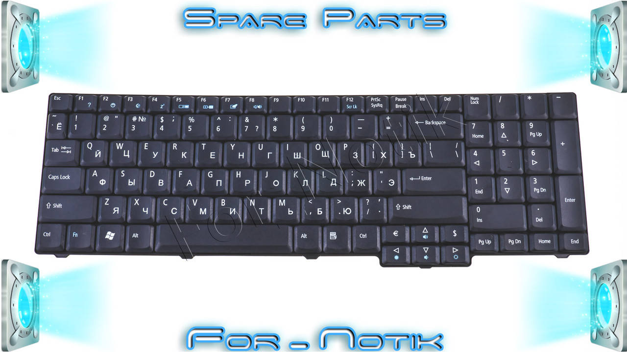 

Клавиатура ACER Extensa 5635ZG 5735G 7220 7220G 7220Z 7230 7230E 7620 7620G TravelMate 7320 7330 7520 7520G, Черный