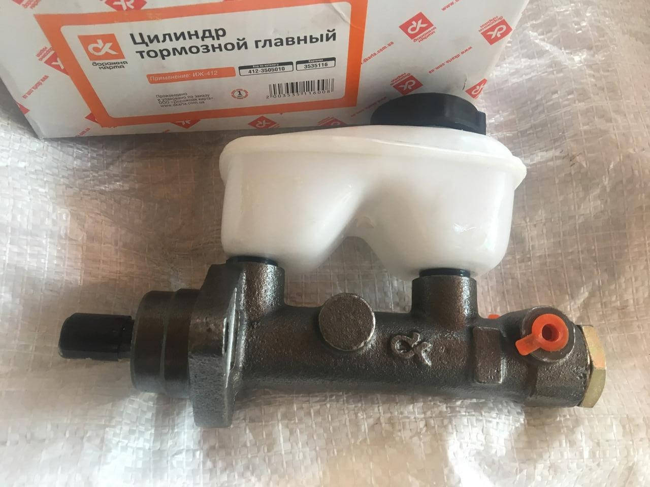 

Цилиндр тормозной главный Москвич 412 с бачком Дорожная Карта 412-3505010