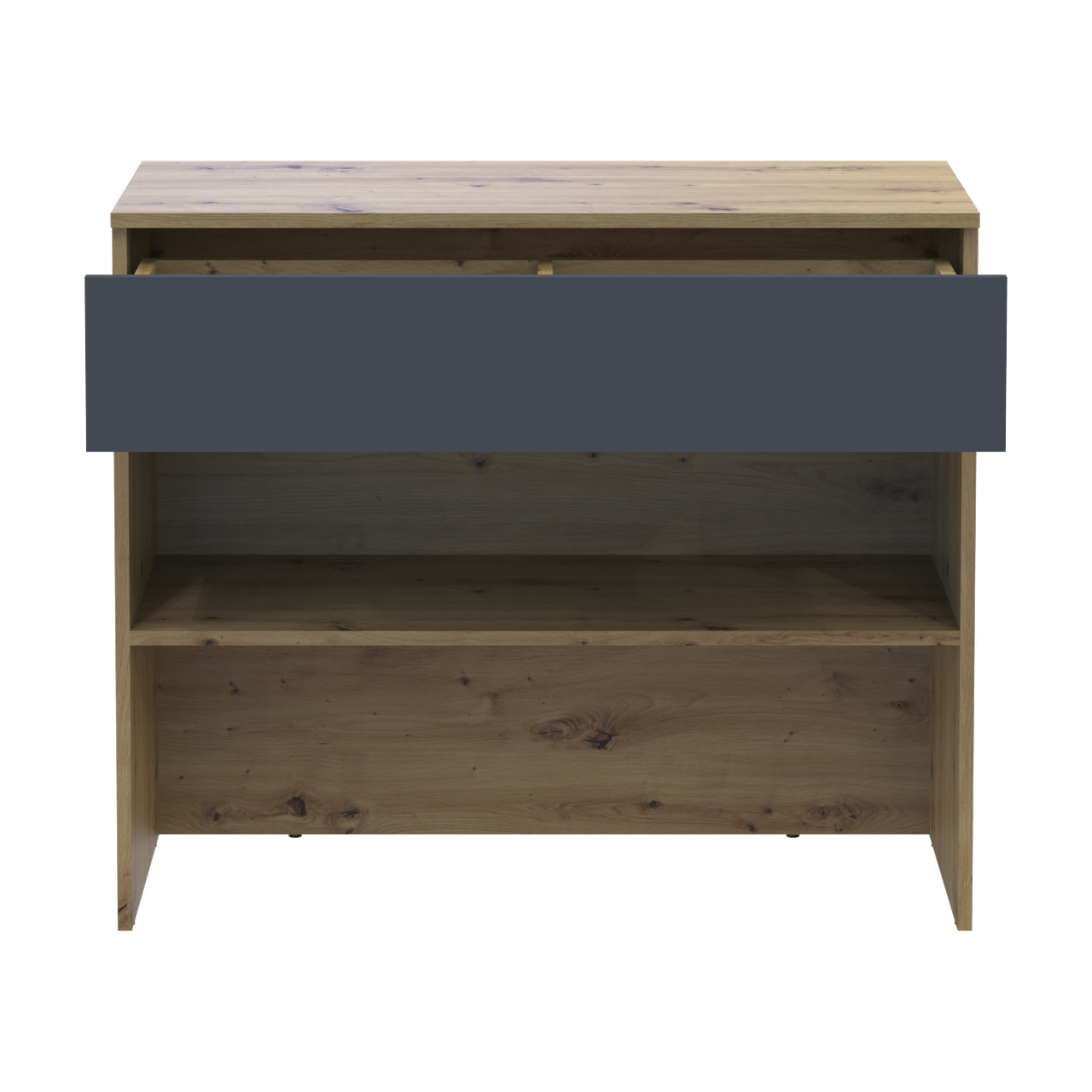 Тумба для взуття Doros Спліт Дуб Артізан/Графіт ДСП 94х39х80 (41901271) 3