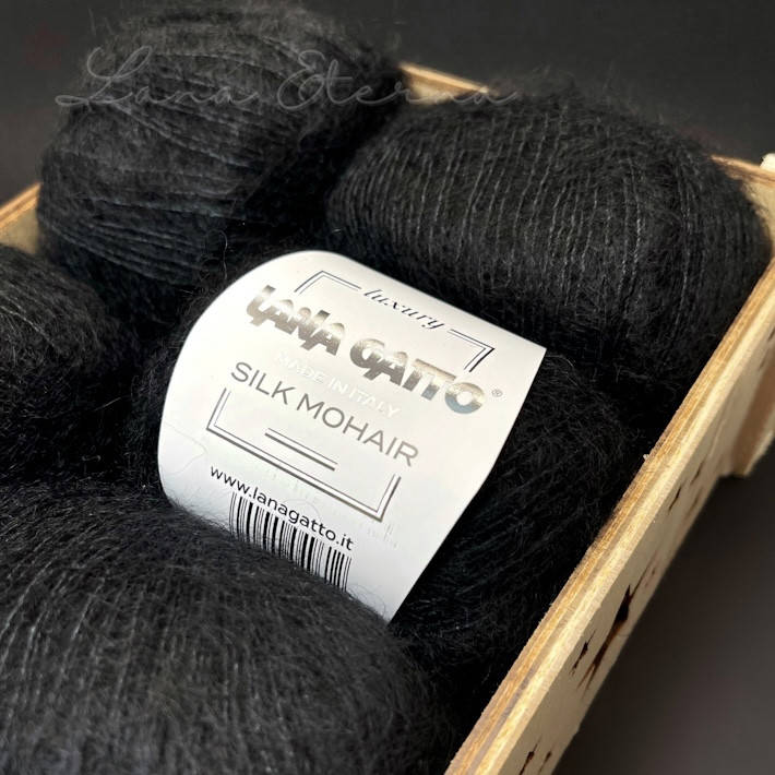 

Lana Gatto Silk Mohair 6037 Чёрный, Черный