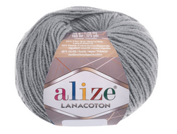 

Пряжа Lana Coton Alize-21, Серый