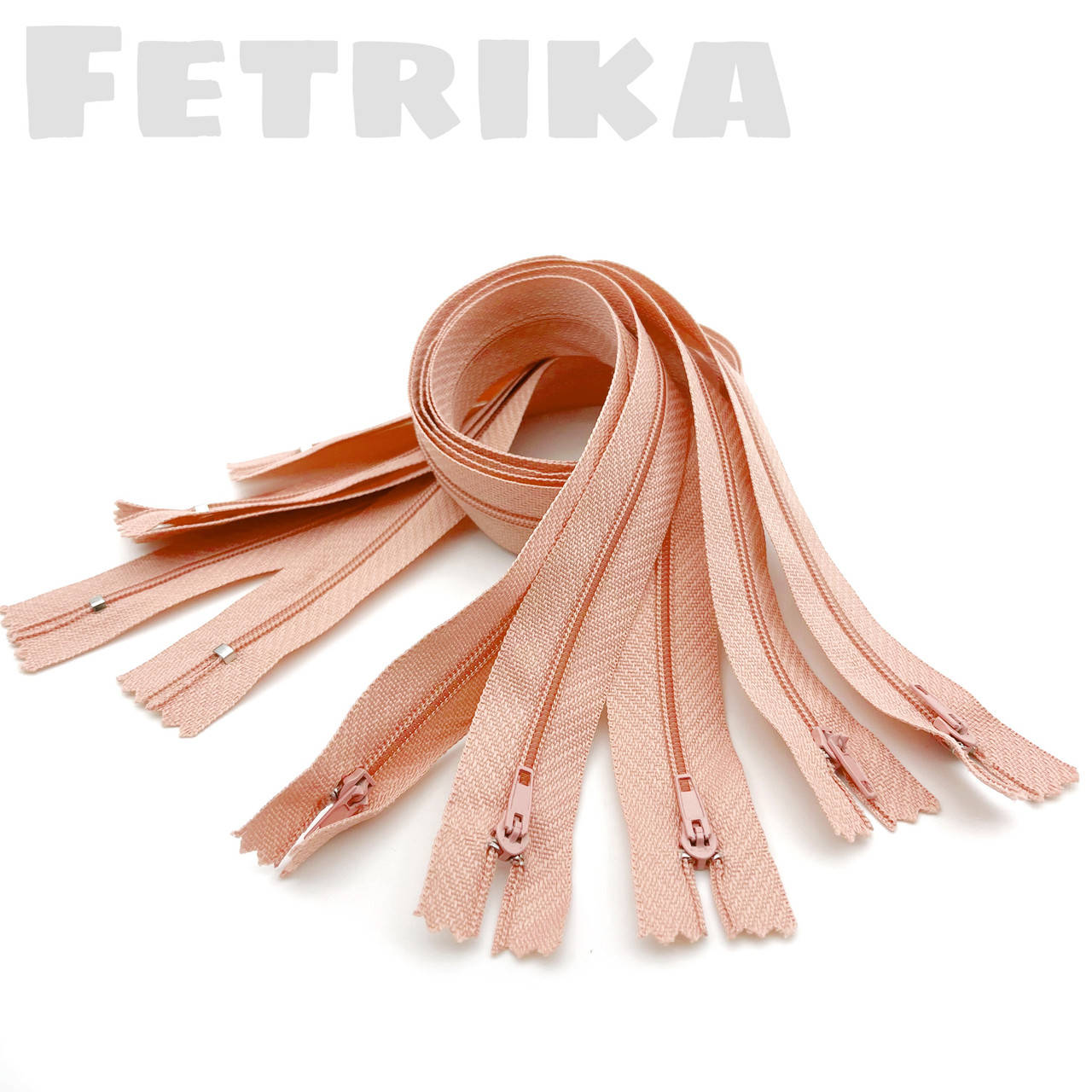 

Молния спиральная неразъемная 50 см, ПЕРСИКОВАЯ, Персиковый