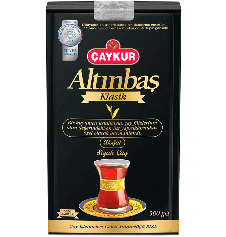 

Турецкий чай чёрный мелколистовой 500 г Caykur “Altinbas Cayi” Klasik (рассыпной)