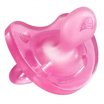 

Пустышка Chicco Physio Soft силиконовая 6-16 мес розовая 1 шт (02712.11.00.00), Розовый