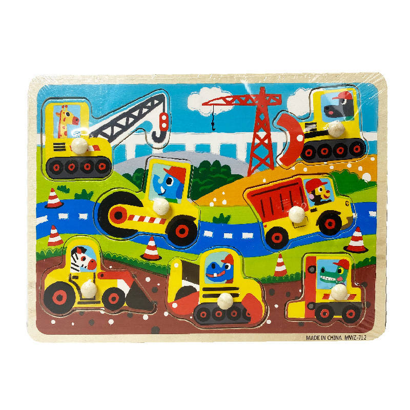 

Деревянная игрушка - пазл "Спецтранспорт" MD 2796