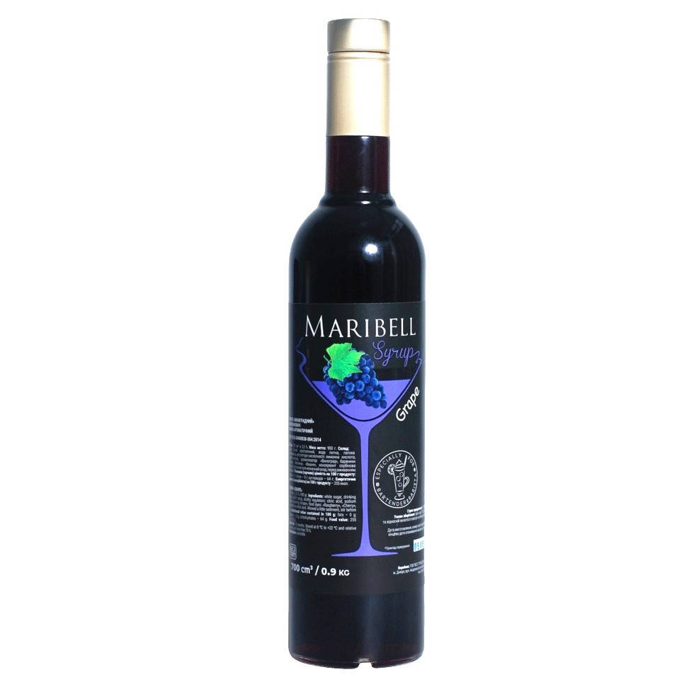 

Сироп Maribell "Виноград", 900 гр.
