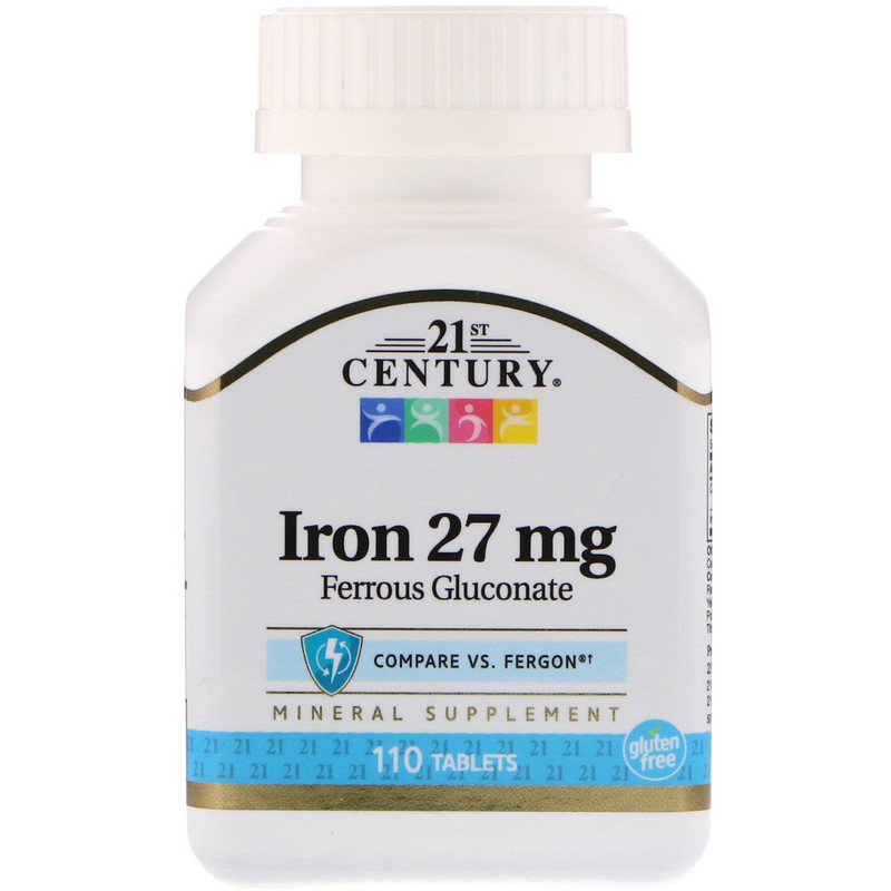 

Iron 27 мг 21st Century 110 таблеток
