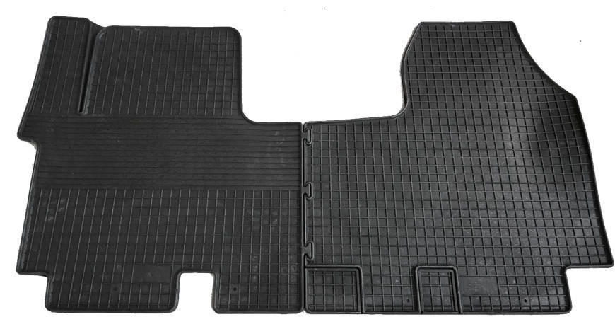 

Резиновые коврики в салон Opel Vivaro 2001-2014, 2 шт. (МатГум), Черный