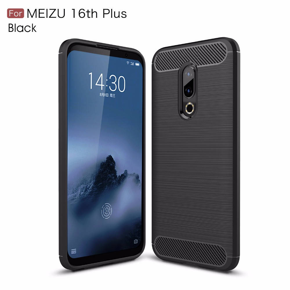 

TPU чехол накладка Urban для Meizu 16th Plus (4 цветов) чёрный