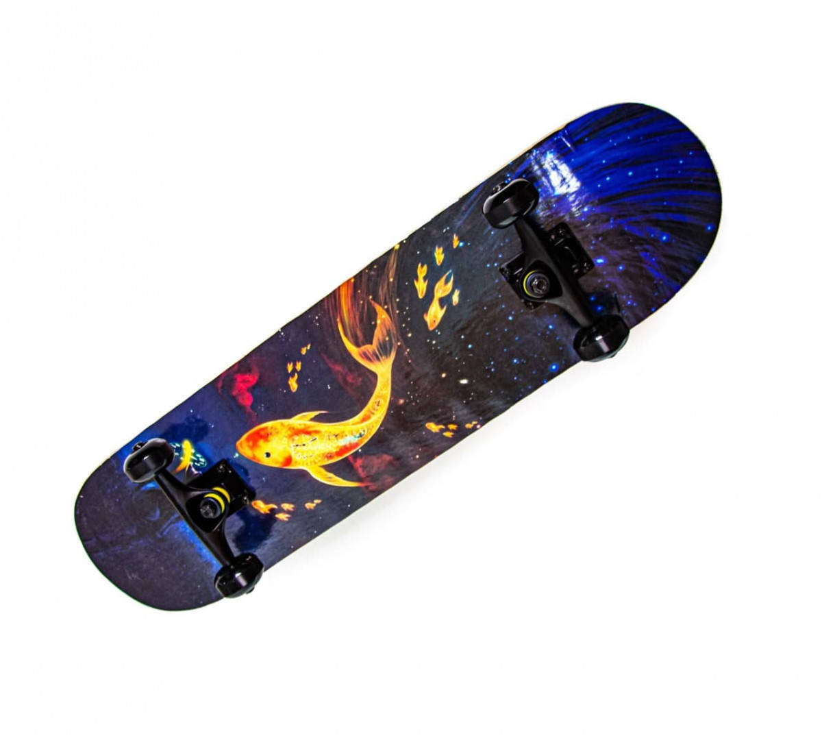

Скейтборд Scale Sports "Gold Fish", Черный