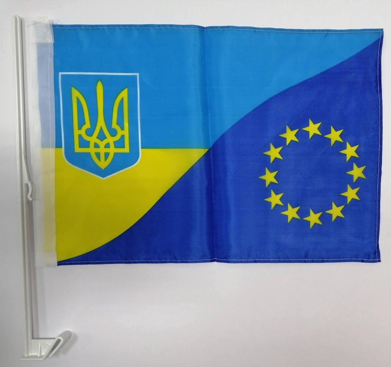 

Флажок Украины автомобильный 30х45 см