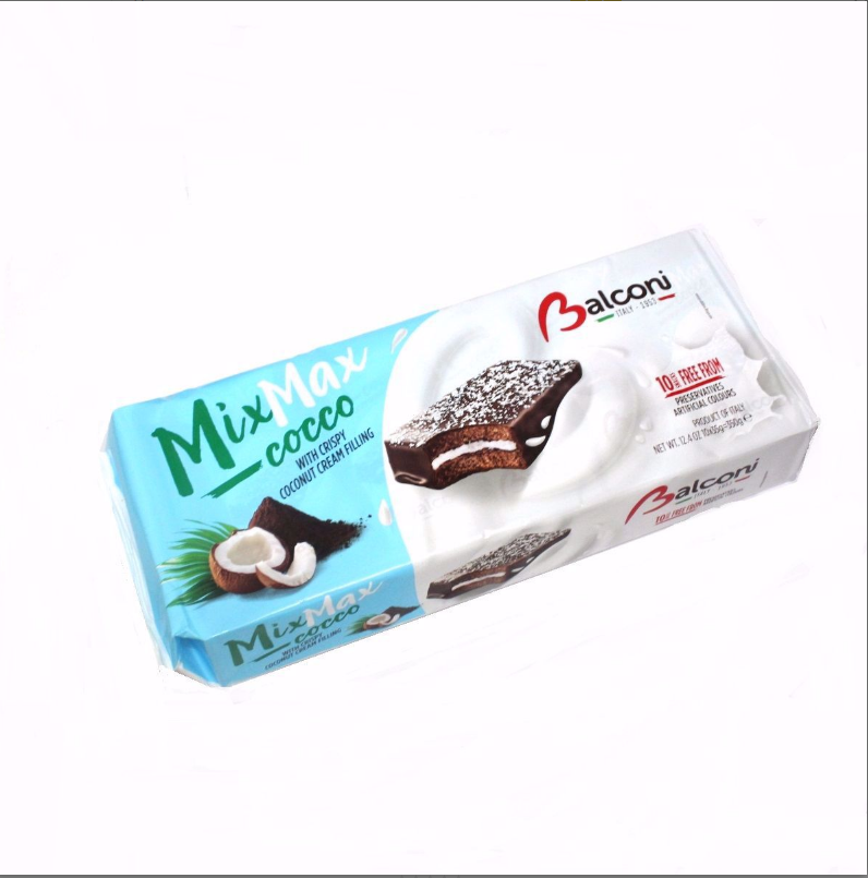 

Бисквит Balconi Mix Max Cacao Coconut 10s 350g