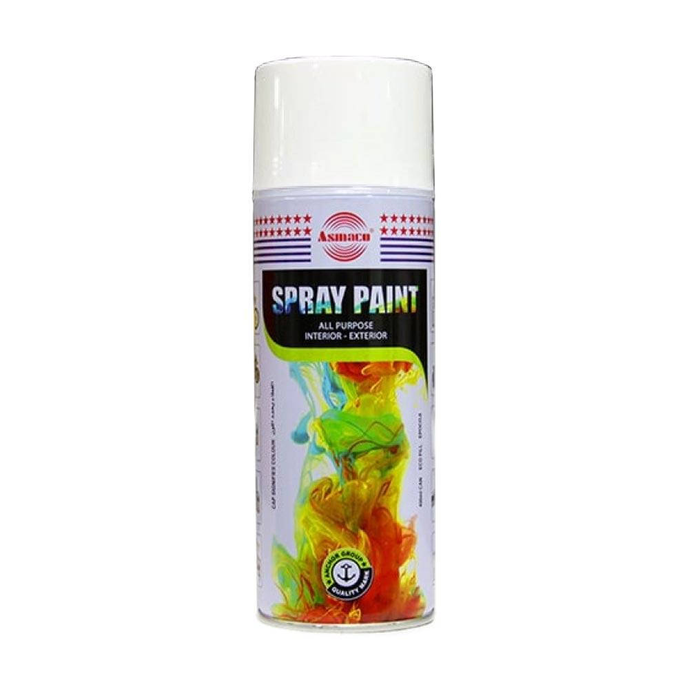 

Краска акриловая ASMACO 01 RAL 9010 белая глянцевая 400 мл, Белый