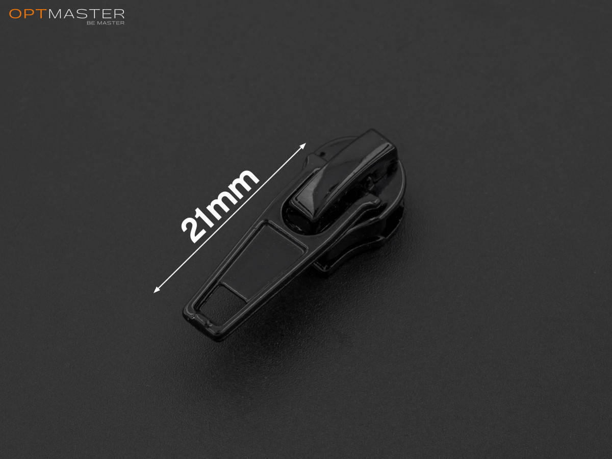 

Бегунок №5 на спиральную молнию (с фиксатором), цв. чёрный, Черный