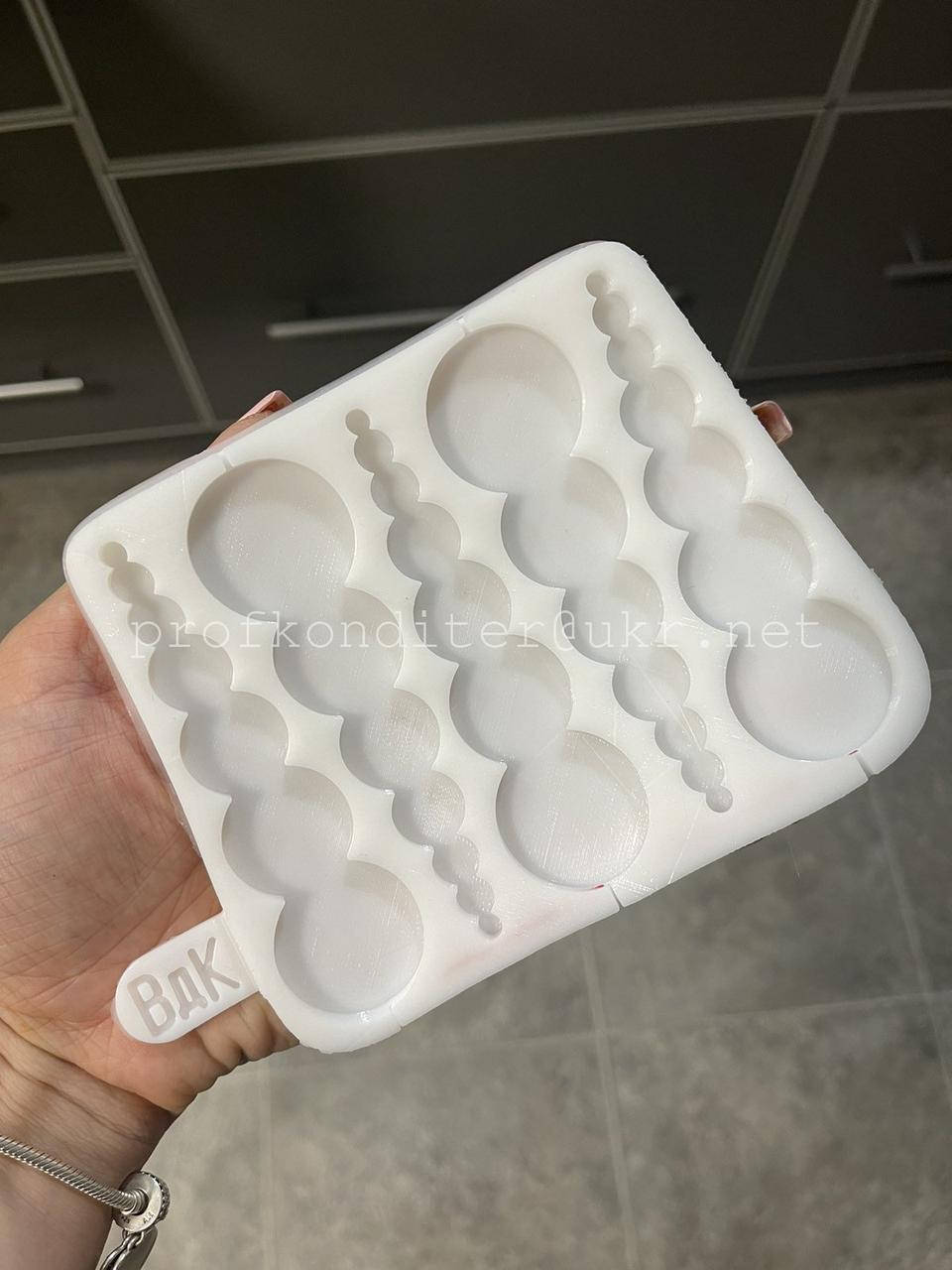 

ЭКСКЛЮЗИВ! Авторский Силиконовый Молд для шоколада, карамели и мастики "Пузиры"