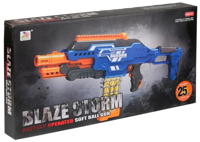 

Детский бластер Blaze Storm ZC 7101 с мягкими пульками, Синий