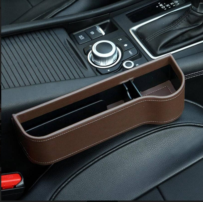 

Органайзеры для автомобиля между сиденьями бардачок-карман-подстаканник для авто 2 шт RG коричневый