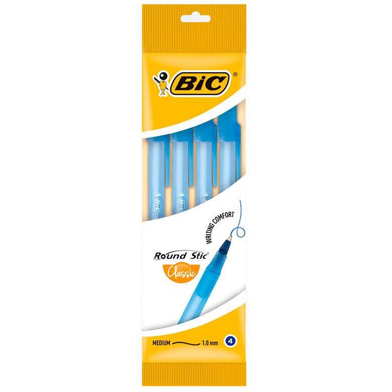 

Ручка шариковая BIC Round Stic 4шт в блистере