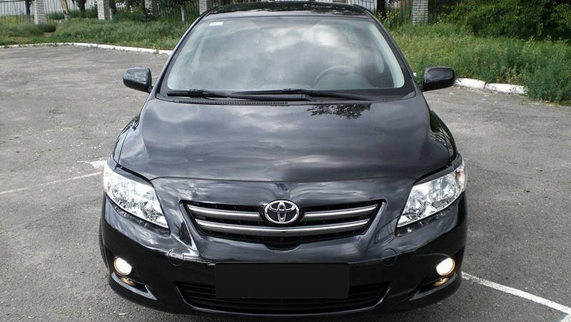 

Реснички на фары Toyota Corolla 2006-2009 г.в. Тойота Корола, Черный