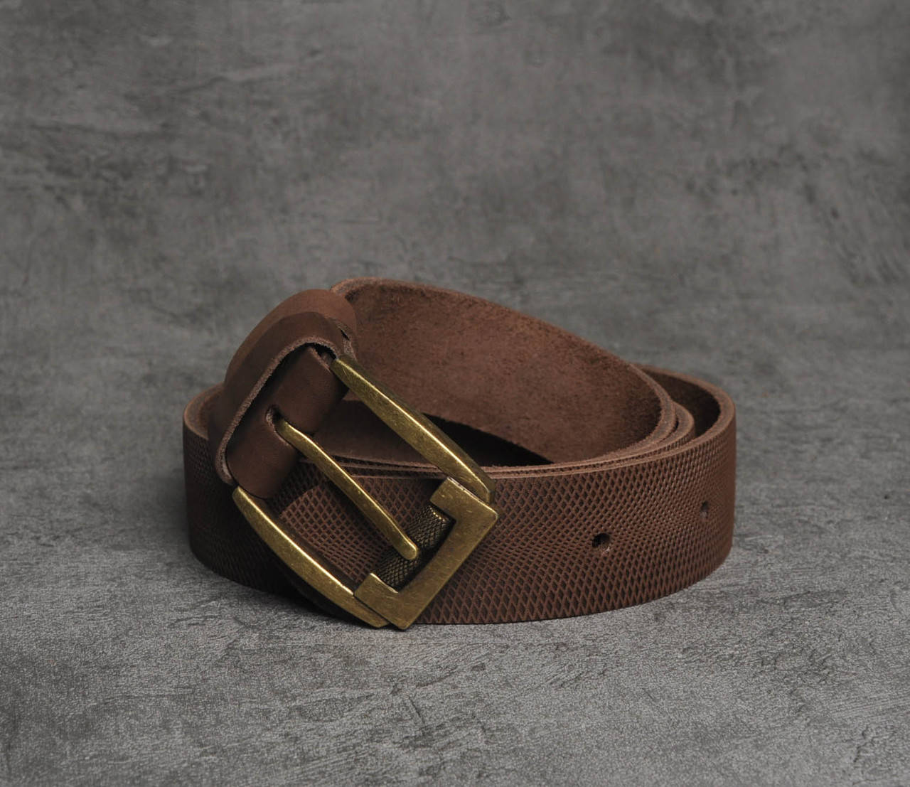 

Качественный классический ремень из натуральной кожи, Коричневый