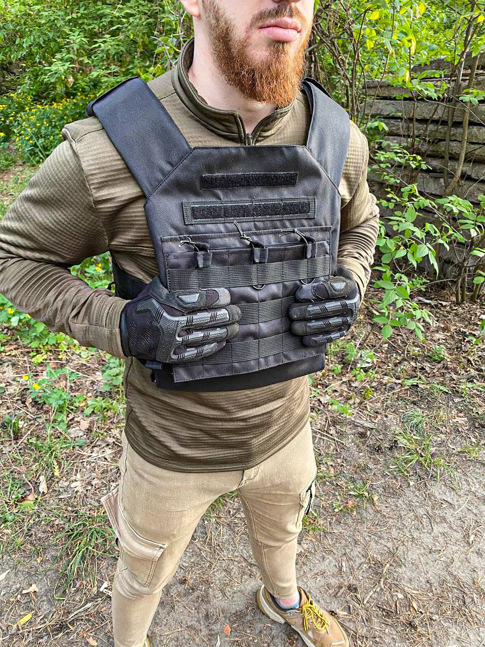 

Плитоноска, жилет разгрузочный с системой molle для подсумков, под стандартную плиту