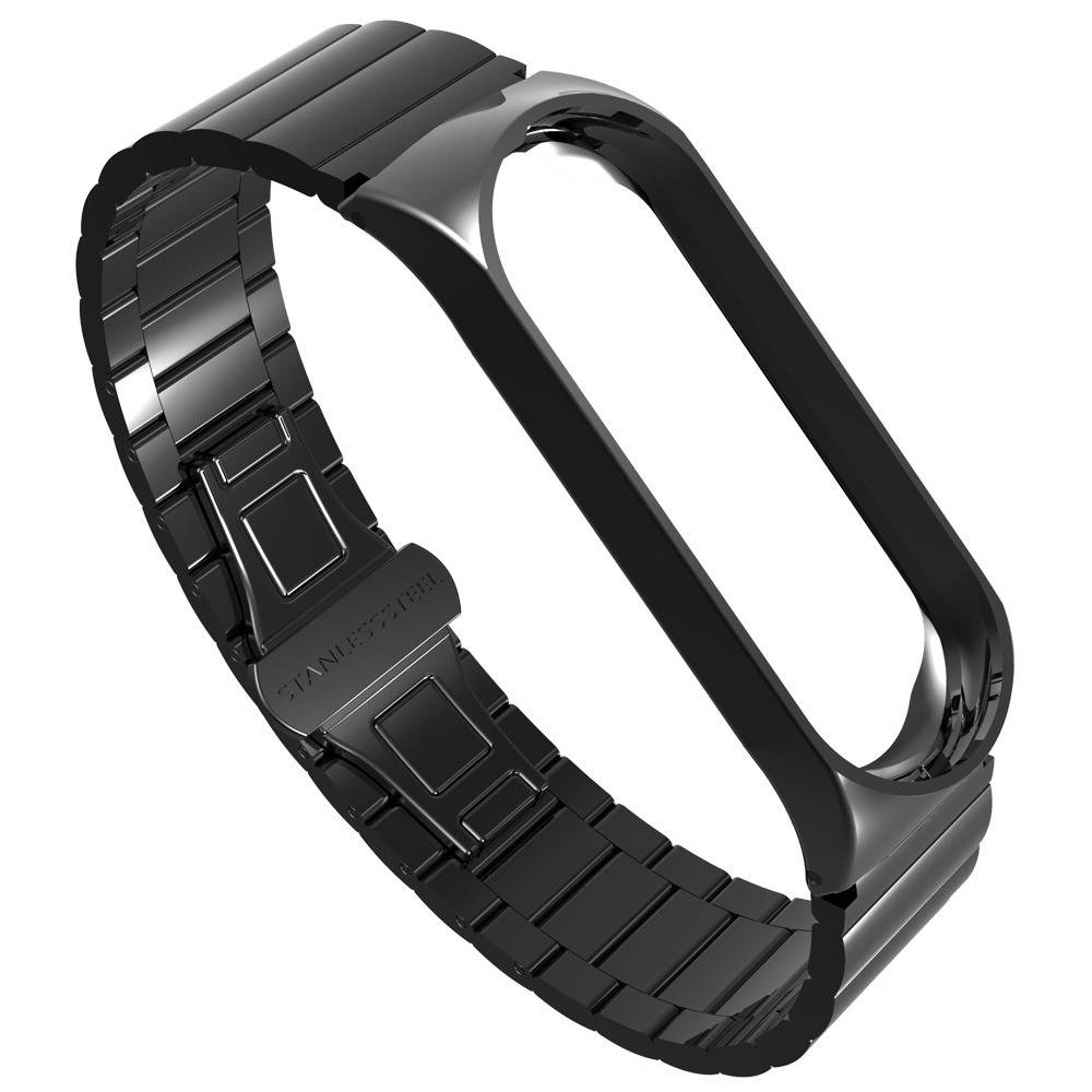

Ремешок Metal Armor Strap для Xiaomi Mi Band 5 Black