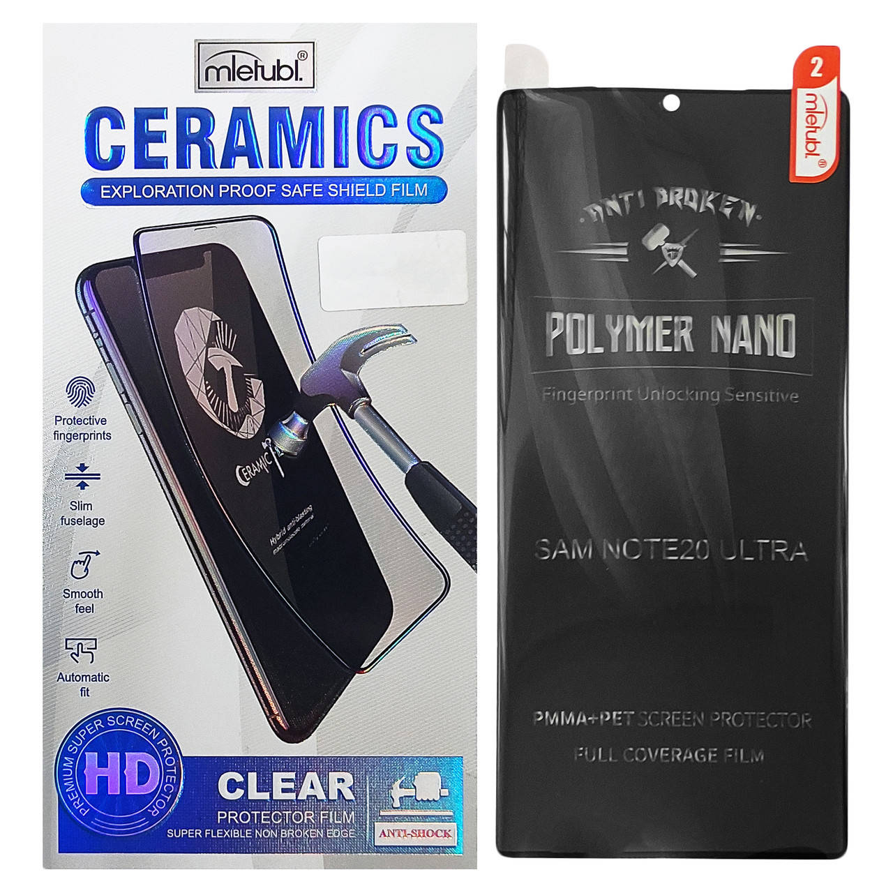

Защитная пленка Mletubl Ceramic для Samsung Galaxy Note 20 Ultra Black, Черный