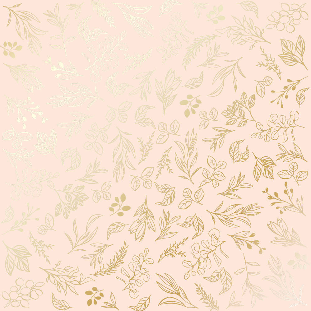 

Папір з фольгуванням - Golden Branches Beige - Fabrika Decoru - 30x30