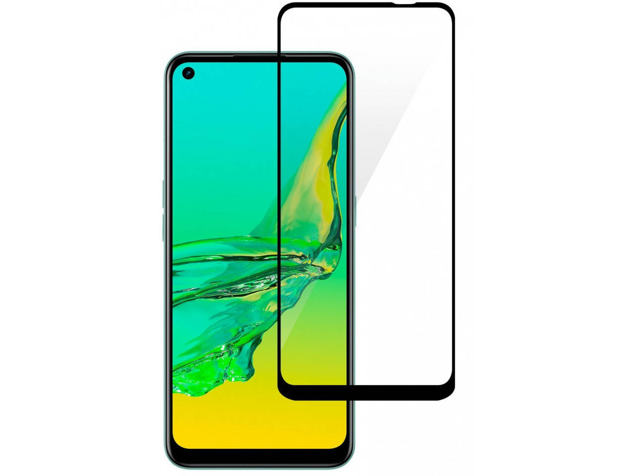 

Защитное стекло для Oppo A53 на экран 5д HQ защитное стекло на телефон оппо а53 черное HQG, Черный