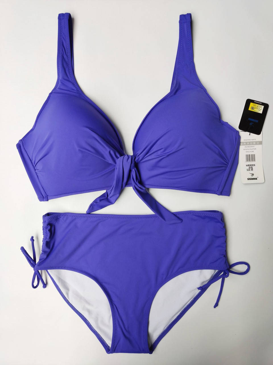 

Купальник для полных женщин Sisianna 53926 синий на укр 52 54 56 58 60 размер