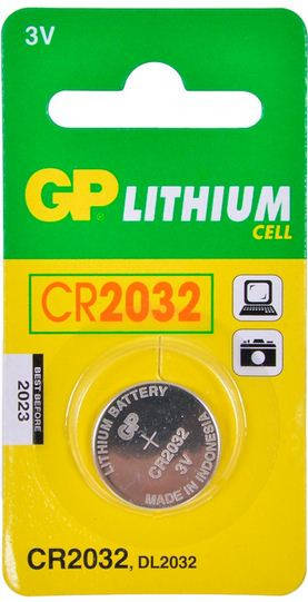 

Батарейка GP Lithium CR2032 3V, дисковая