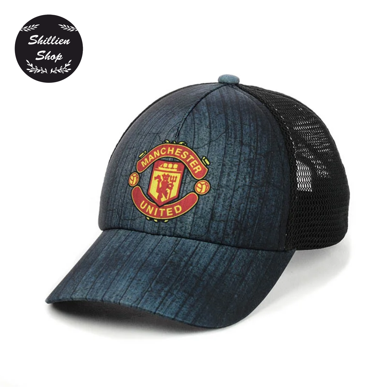 

● Летняя кепка бейсболка с сеткой - Manchester United / Манчестер Юнайтед ●, Синий