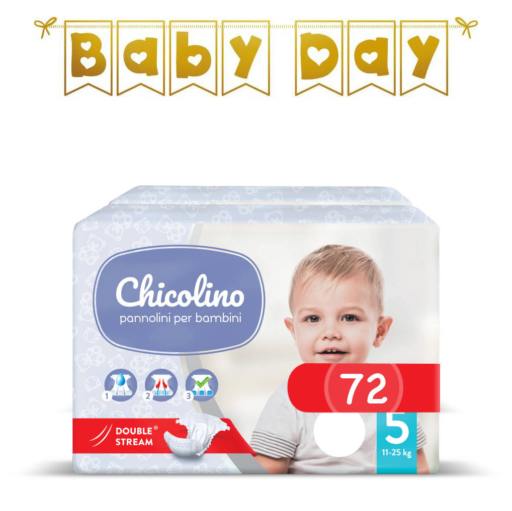 

Подгузники детские Chicolino 5 (11-25 кг), 72 шт