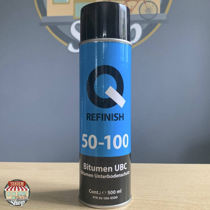 

Битумное средство для обработки днища Q-Refinish 50-100, 500 мл Аэрозоль Черный