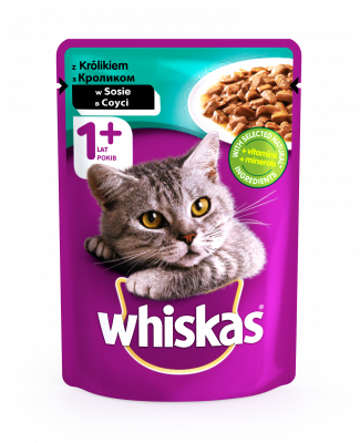 

Влажный корм Вискас Whiskas с кроликом в соусе 100 г 24 шт