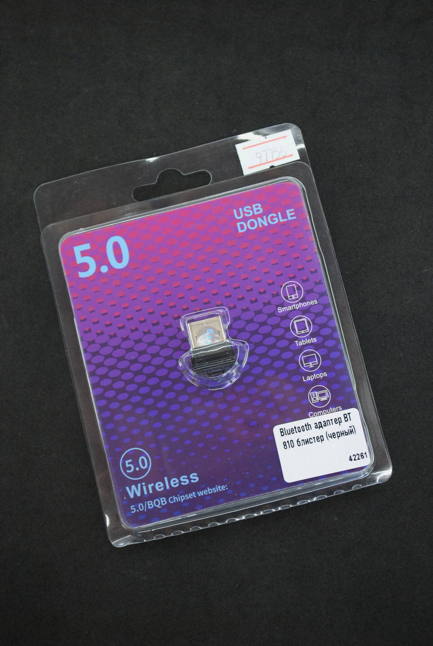 

Bluetooth-адаптер блютуз-ресивер для ПК BT810 Black