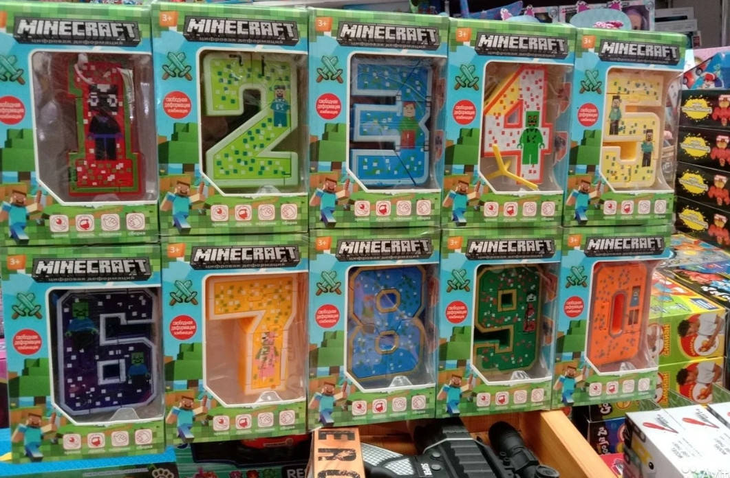 

Цифры minkraft роботы Майнкрафт трансформеры