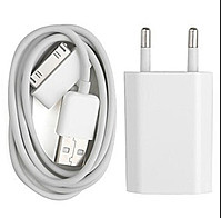 

Комплект для зарядки iPhone 4/4S/iPod 2 в 1, Белый