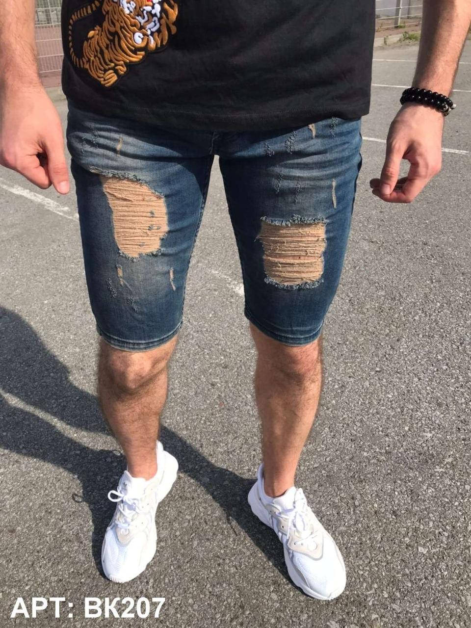 

Мужские джинсовые шорты. Размеры: 33, 34