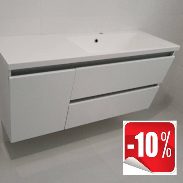 

Тумба с умывальником в ванную 125 см Fancy Marble Cyprus
