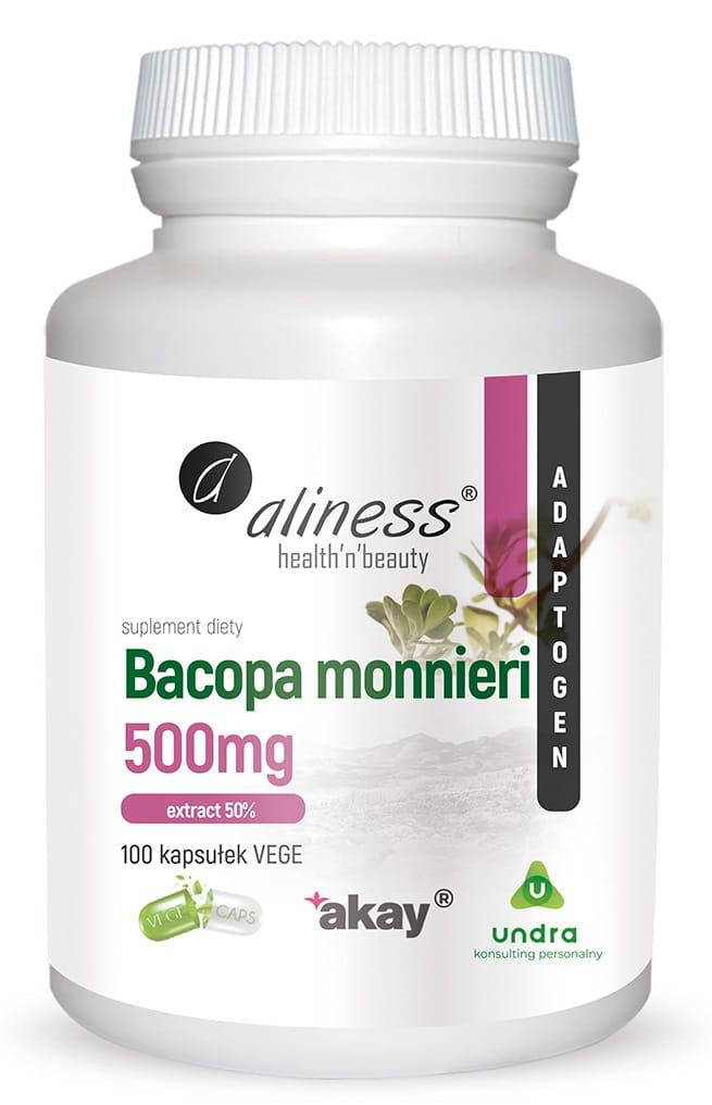 

Бакопа Монье Bacopa Monnieri экстракт 50%, 500 mg 100 caps, Aliness