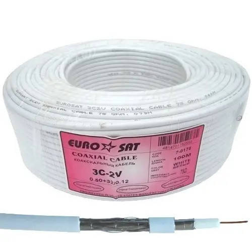 

Кабель коаксиальный (тонкий) 3C-2V 75 Ом