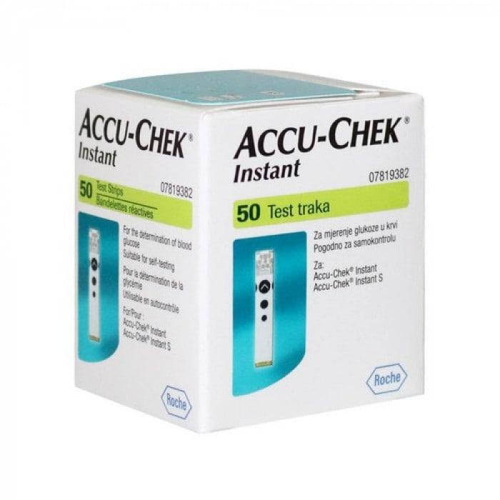 

Тест-полоски Accu-Chek Instant для глюкометра, 50 штук