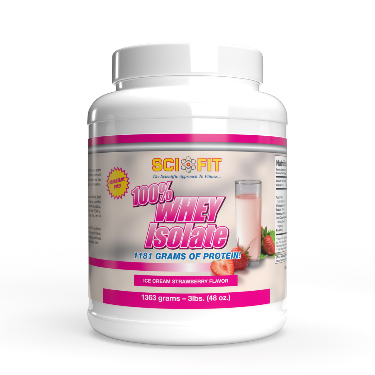 

Протеин - Изолят сывороточного протеина - SciFit 100% Whey Isolate / 1363 g Strawberry