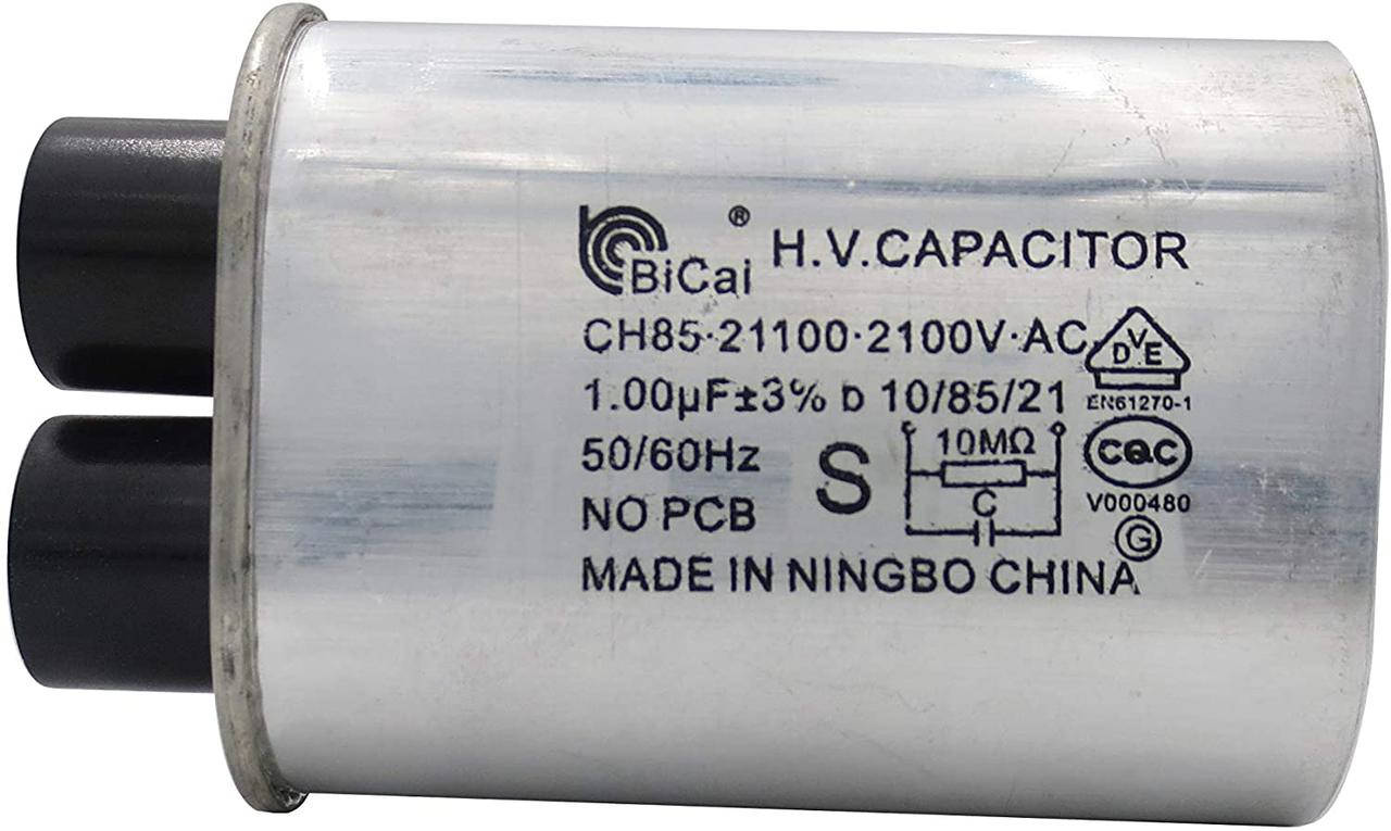 

Конденсатор H.V. 1.00µF CH85 21100 2100V для СВЧ печи Samsung, LG 2501-001015