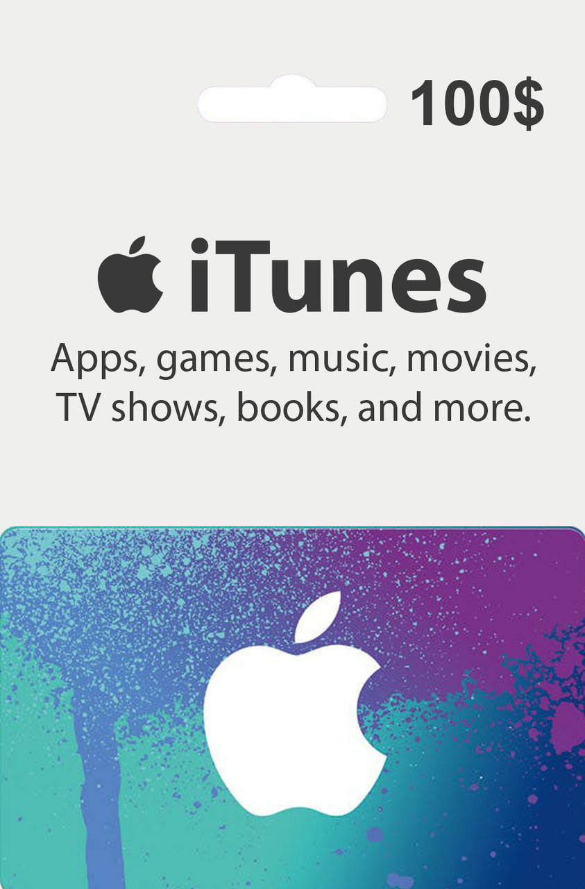 

Подарочная карта iTunes Apple / App Store Gift Card на сумму 100 usd, US-регион