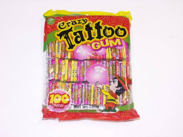 

Жевательная резинка крейзи тату Crazy Tattoo gum