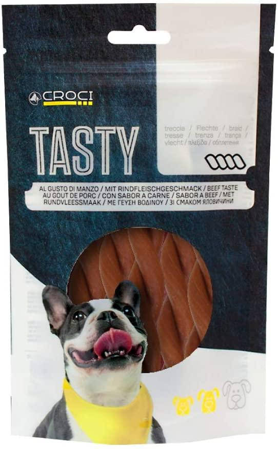 

Лакомство для собак говяжья косичка Croci Tasty 80 г
