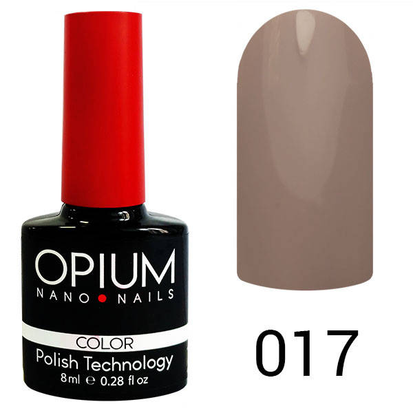 

Гель лак OPIUM 8ml.№17 "светло мокрый асфальт"